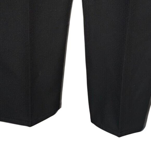 Wrangler Mens Black Dress Pants 35x32 Flat Front Pockets 100% Polyester Durable - Picture 5 of 9